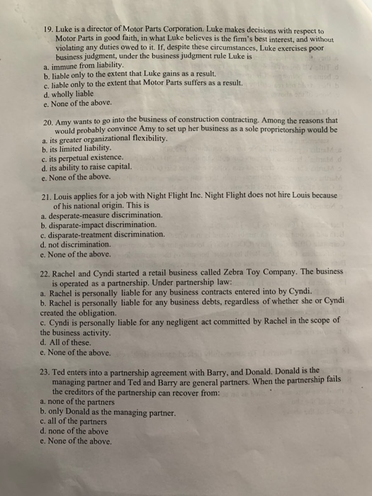 19. Luke is a director of Motor Parts