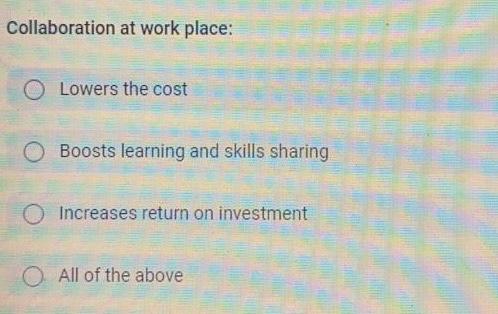 Symptoms of lack of collaboration at work are: