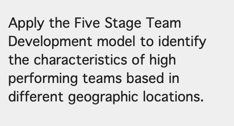 My subject is Operation and project management