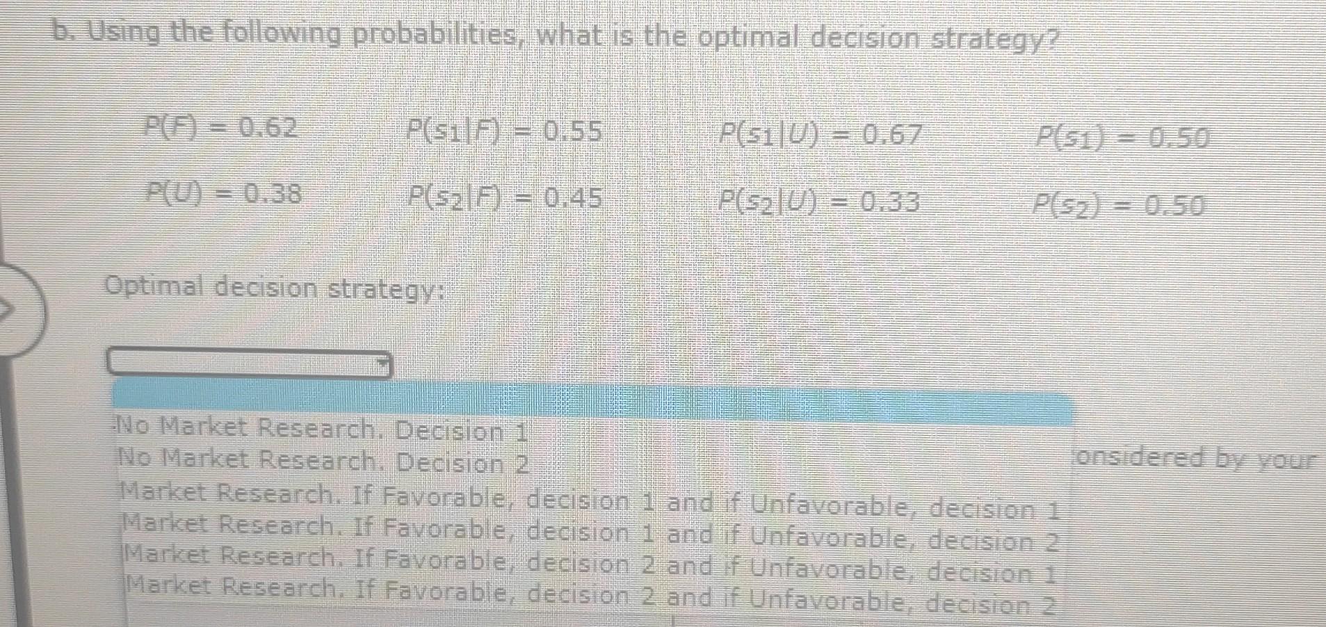 a. show the decision tree b. b. Using the