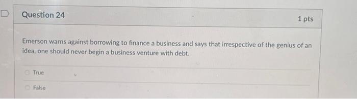 Question 25 1 pts An increasing profit allows for