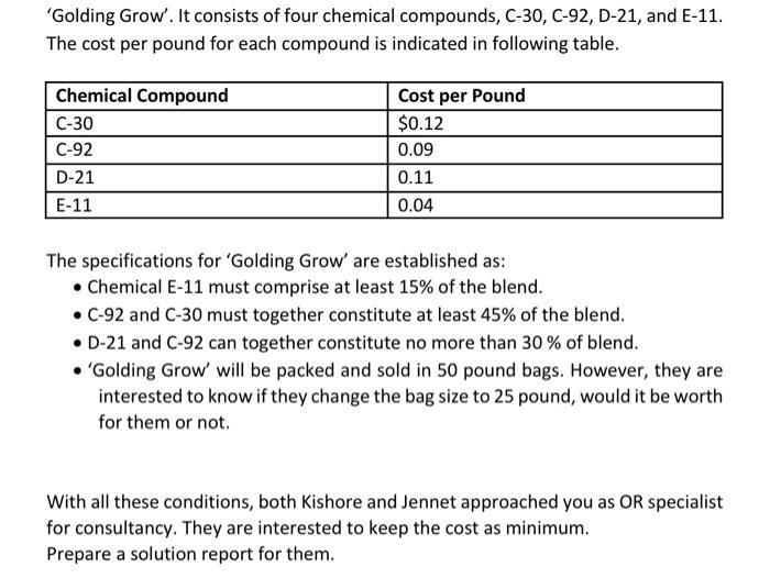 Please solve for 25lb bag using sensitivity