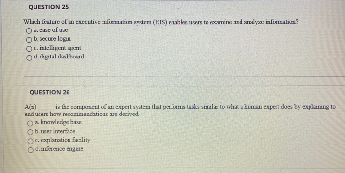 QUESTION 23 Parallel processing is one advantage