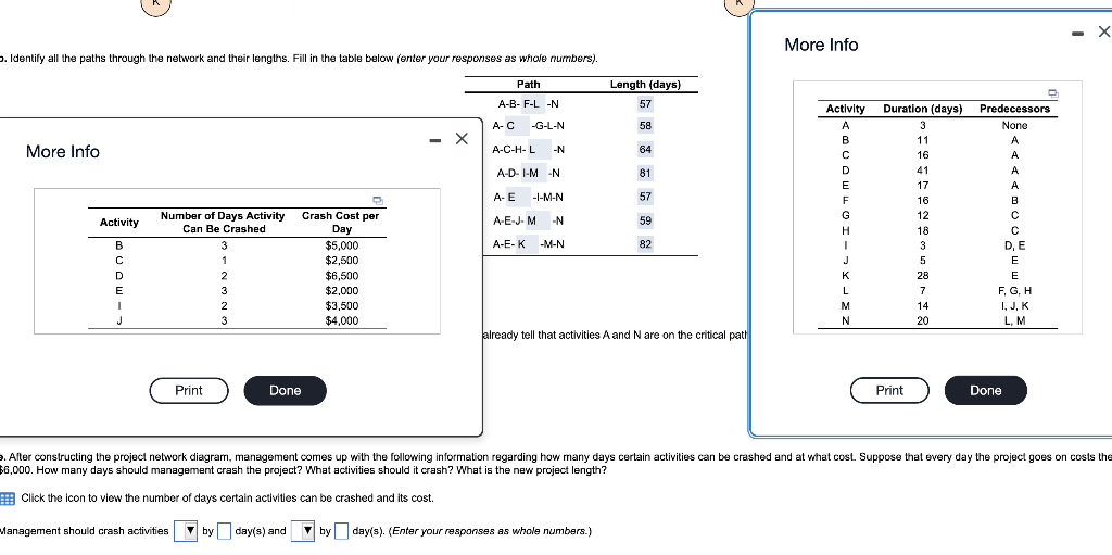 Also, what is the new project length? e. After