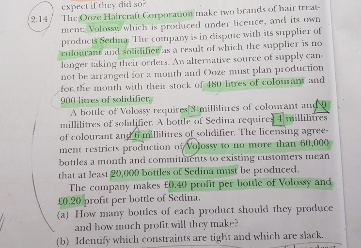 expect if they did so 2.14 The Ooze Haircraft