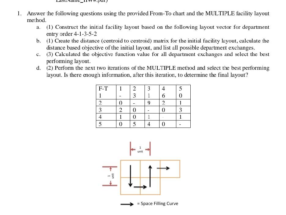 a. 1. Answer the following questions using the