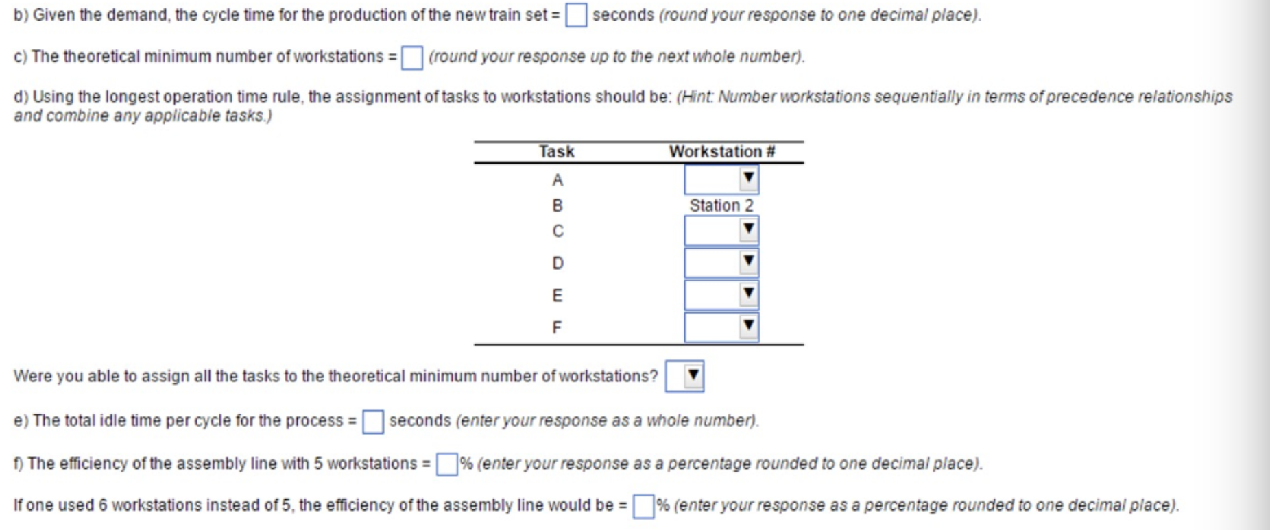 This exercise only contains parts b,c,d,e, and f.