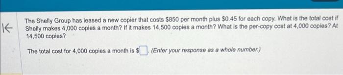 The Shelly Group has leased a new copier that