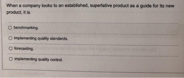 When a company looks to an established,