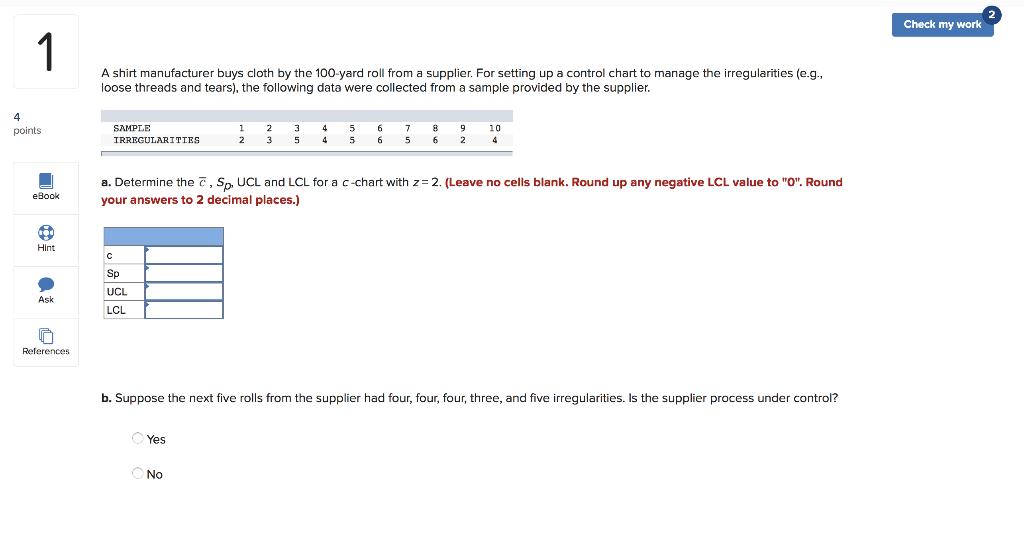 A shirt manufacturer buys cloth by the 100-yard