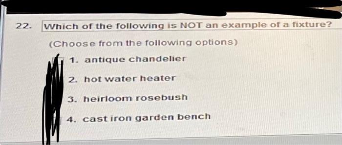 1 Which of the following is NOT an example of a