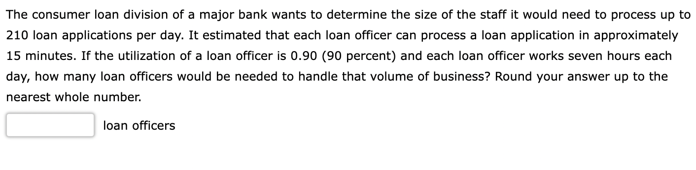 I could use a hand with this The consumer loan