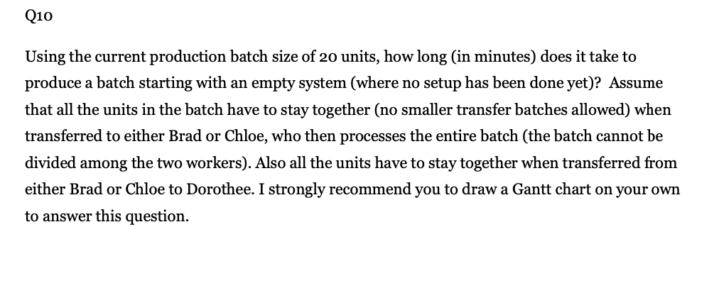 The mini-case described in this question applies