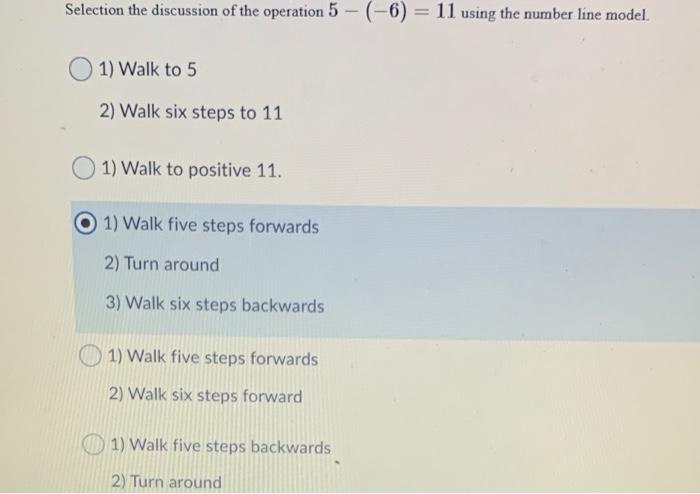 Selection the discussion of the operation 5 -
