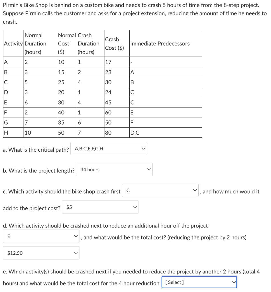 Please check answers for correctness and answer