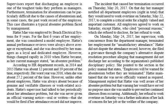 Answer question #4 in 150 words Supervisors