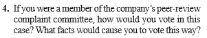 Answer question #4 in 150 words Supervisors