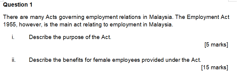 HUMAN RESOURCE MANAGEMENT Question 1 There are