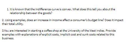1. It is known that the indifference curve is