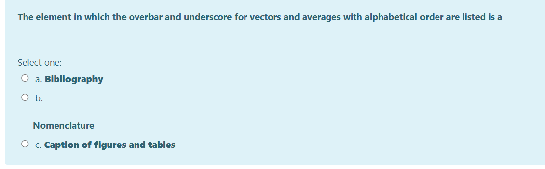 The element in which the overbar and underscore