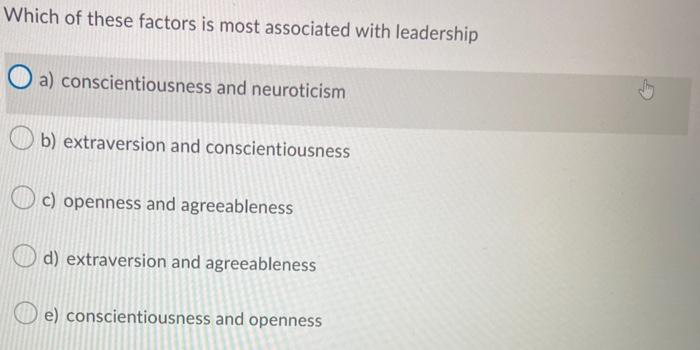 Which of these factors is most associated with
