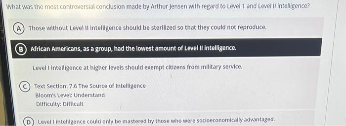 What was the most controversial conclusion made