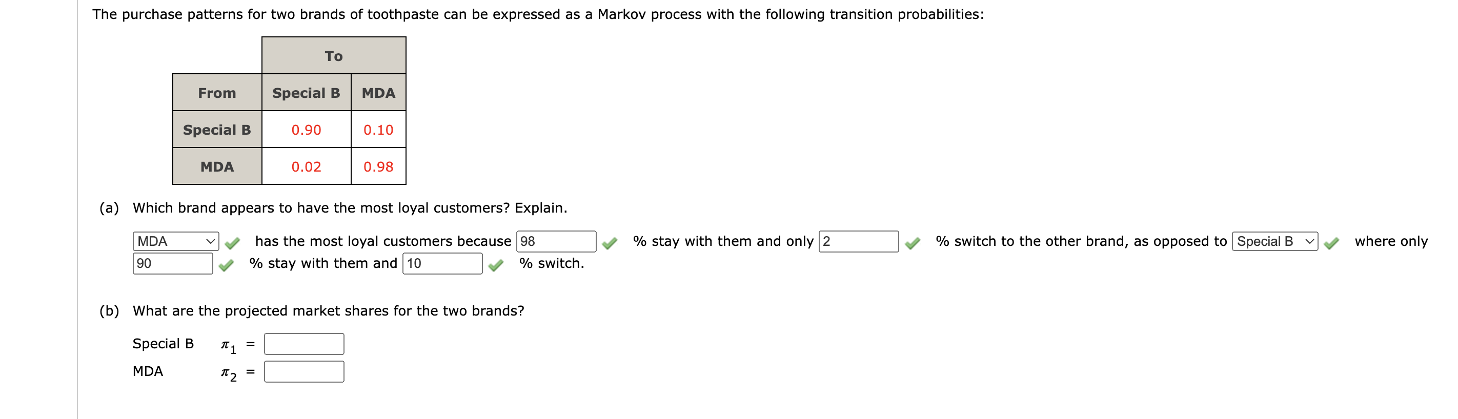 I need help with part (b) please The purchase
