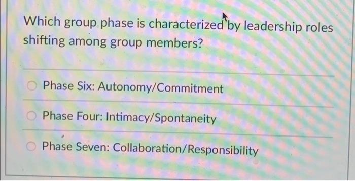 Which group model focuses on inclusion, control,