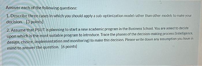 Answer each of the following questions: 1.