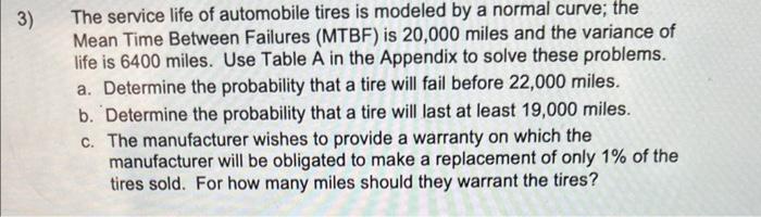 please write out the steps. The service life of