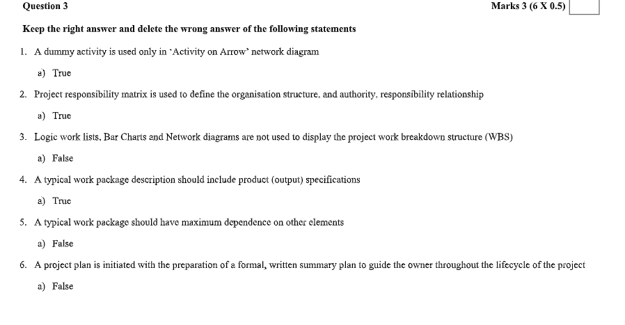 Question 1: Replace the "Question" marks (?) with