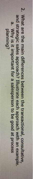 2. What are the main differences between the