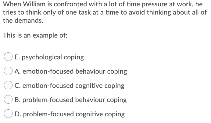 When William is confronted with a lot of time