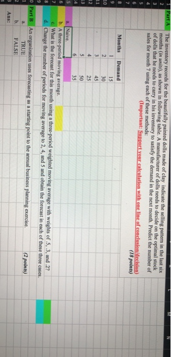 thank you!! 1 Part A The inventory records for