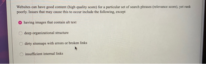 internet marketing Websites can have good content