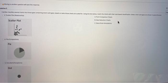 Moving to another question will save this