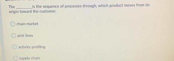 The is the sequence of processes through, which