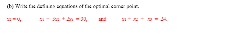 Consider the following linear program P2 with two