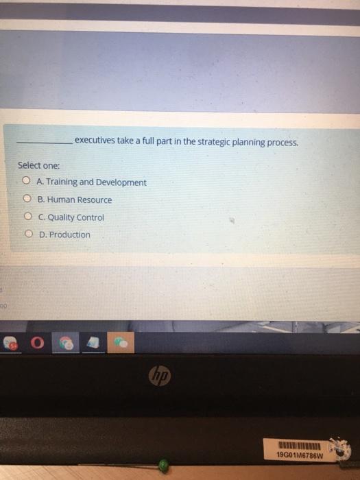 executives take a full part in the strategic