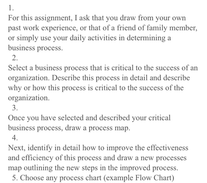 For this assignment, I ask that you draw from