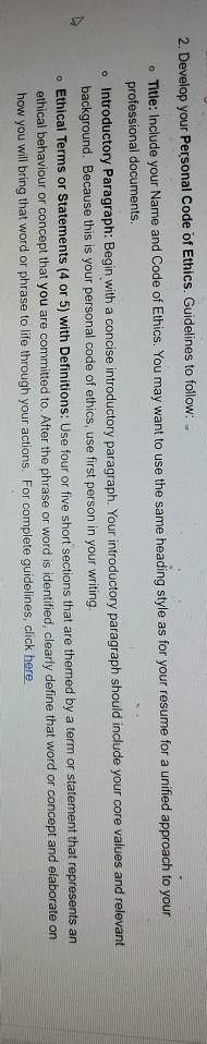 2. Develop your Personal Code of Ethics.
