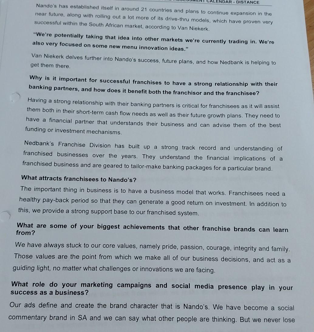 WHY NANDO'S IS CLUCKING ITS WAY TO THE TOP