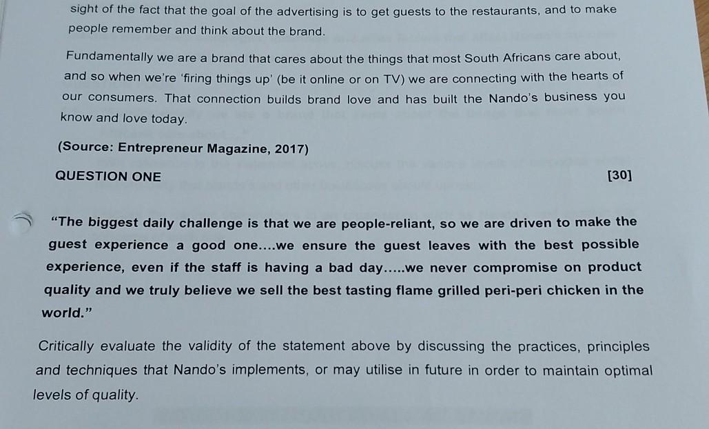 WHY NANDO'S IS CLUCKING ITS WAY TO THE TOP
