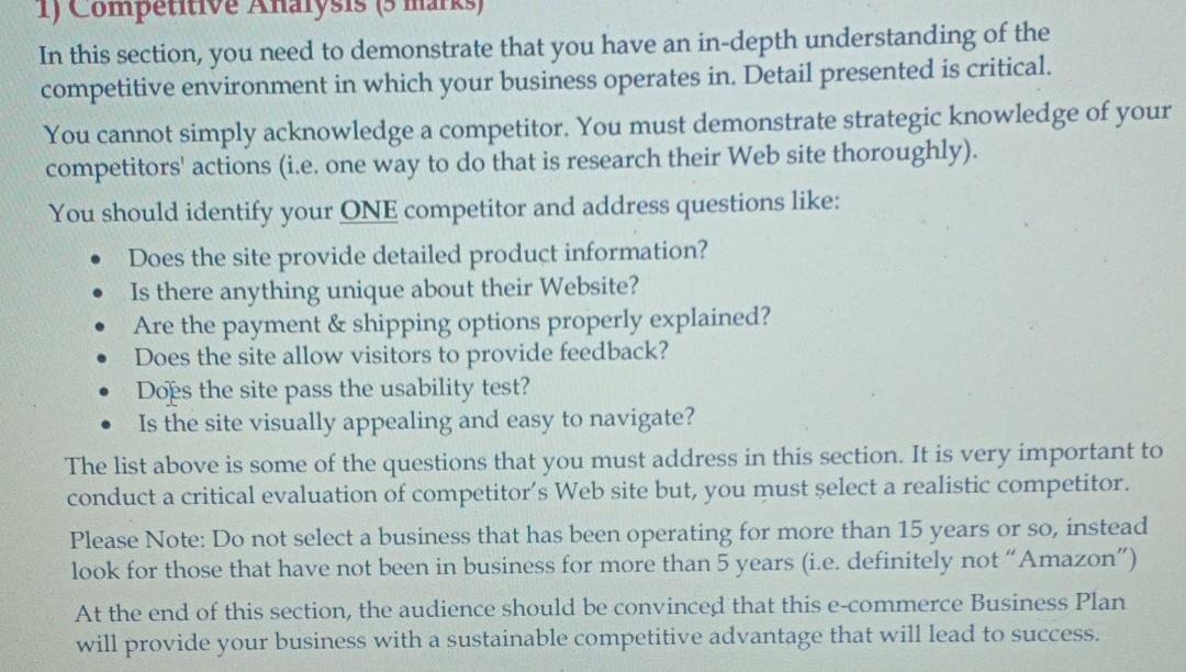 . anys. In this section, you need to demonstrate