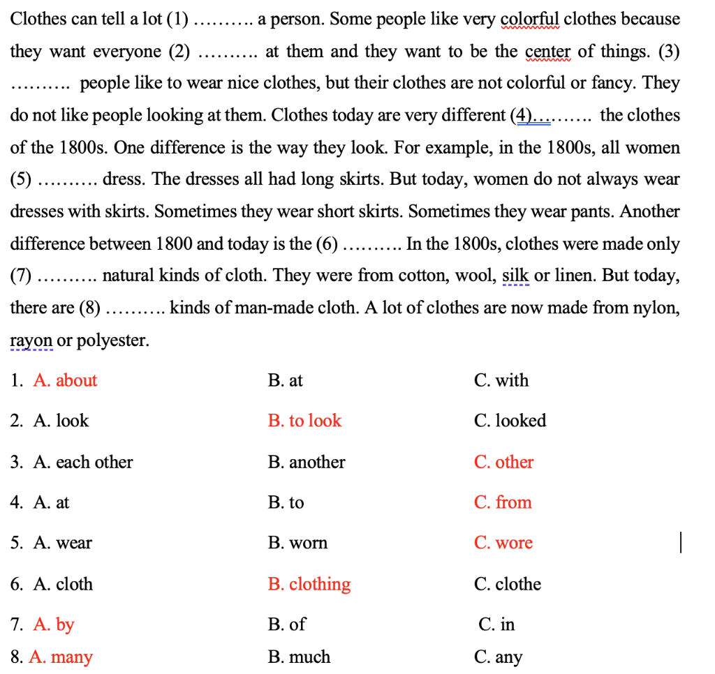 Please help me check it. .......... Clothes can