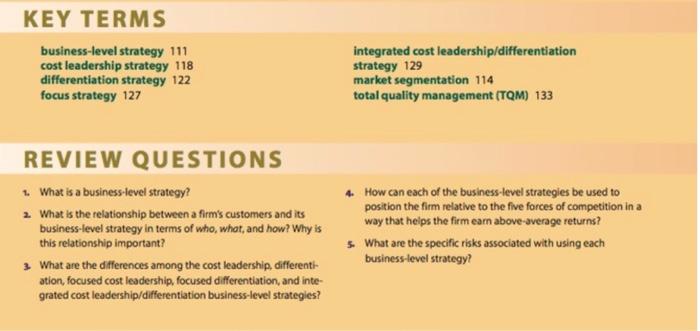 Case Discussion Questions 1. What strategy was