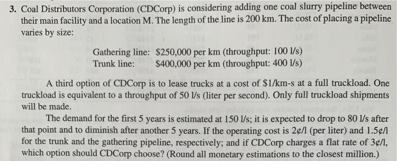 3. Coal Distributors Corporation (CDCorp) is