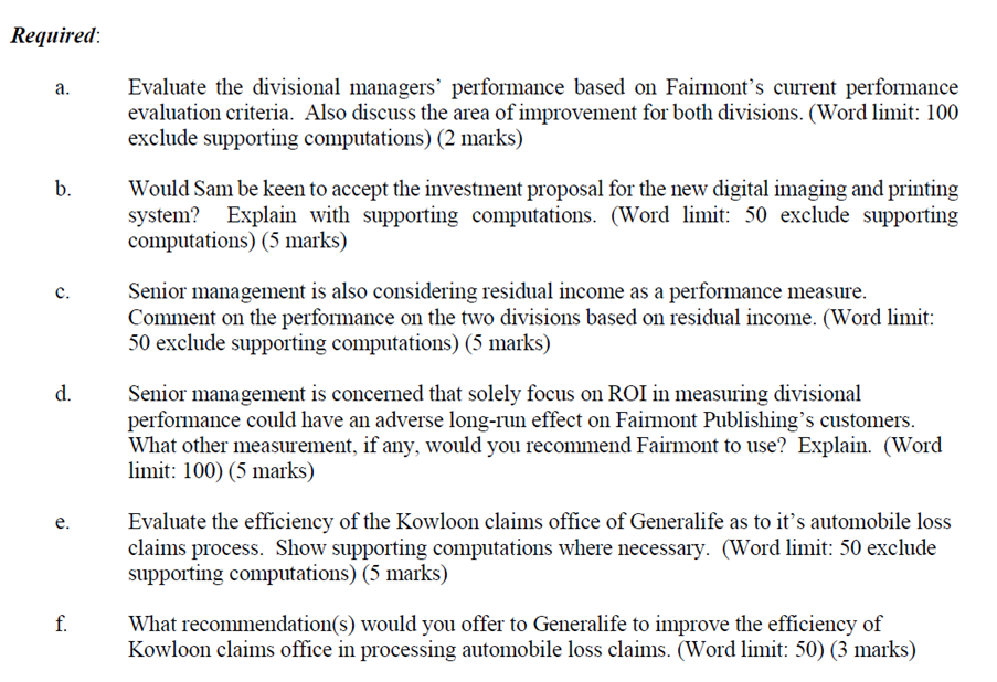 Question 5 (25 Marks) The Oak Tree Group is a