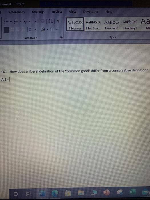 ocumenti Word 1 References Mailings Review View