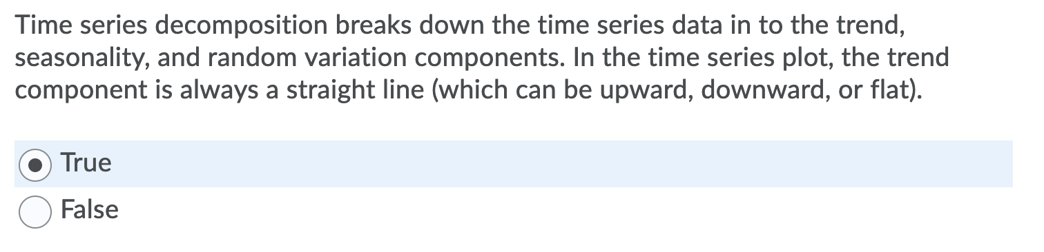 Time series decomposition breaks down the time